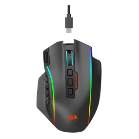 Redragon Perdition Pro 16000Dpi Rgb Wireless Mmo Ergo Gaming Mouse - Black