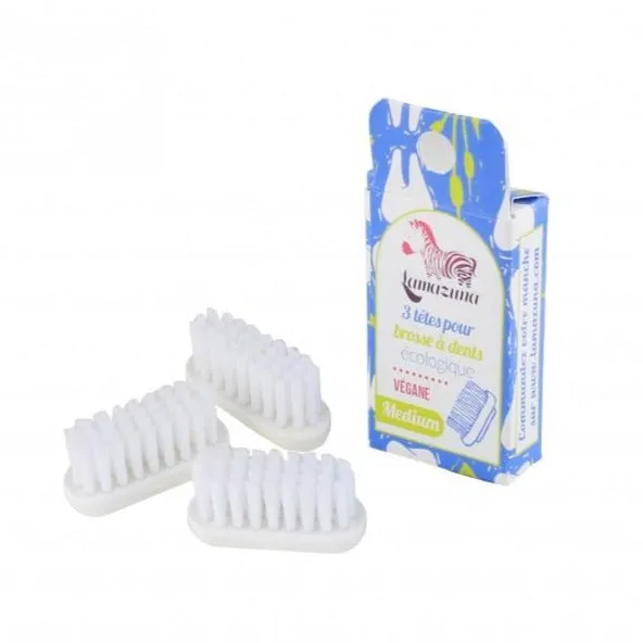 Replacement Heads for Bioplastic Toothbrush (3-Pack)