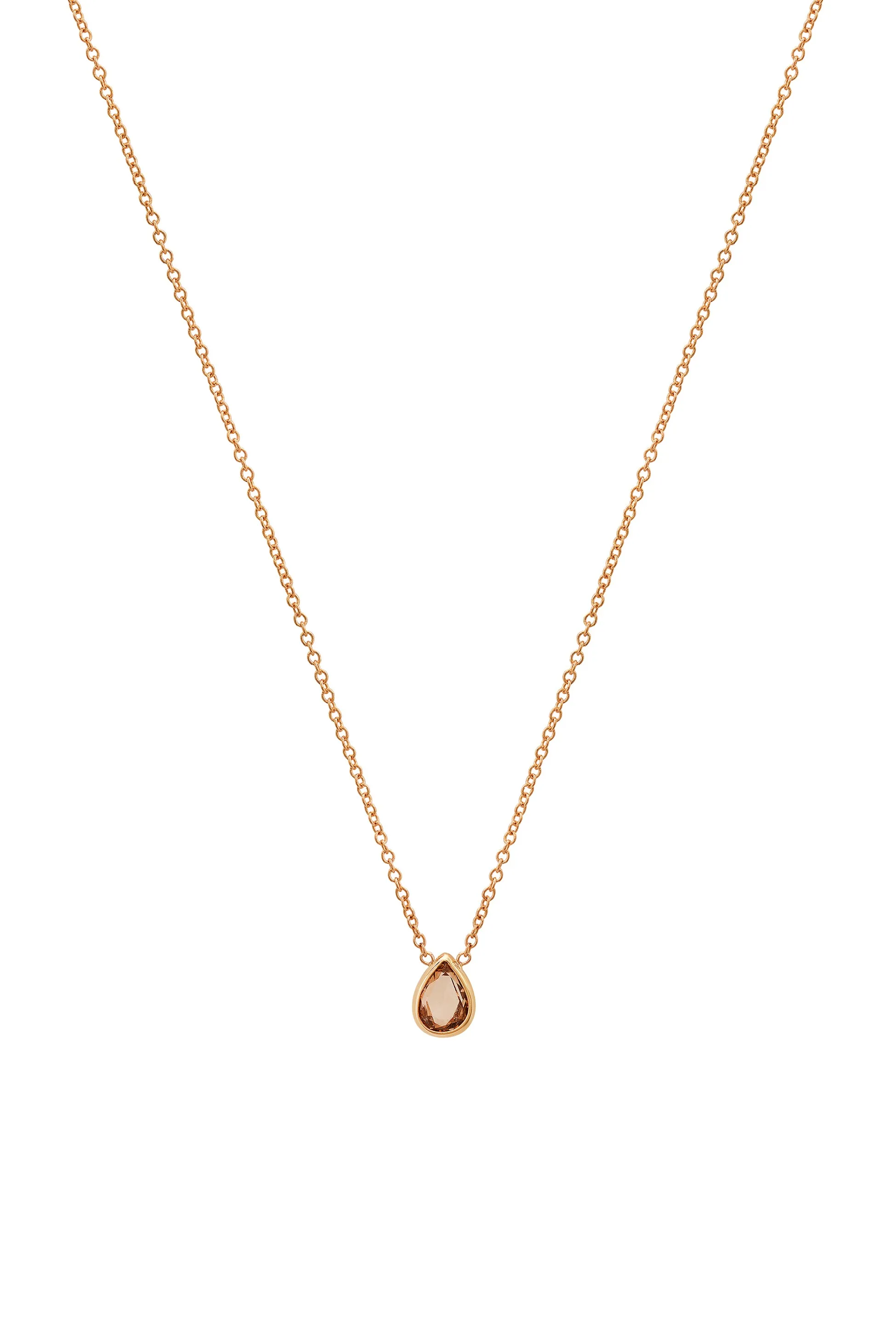 Rose Cut Champagne Diamond Necklace No. 2372