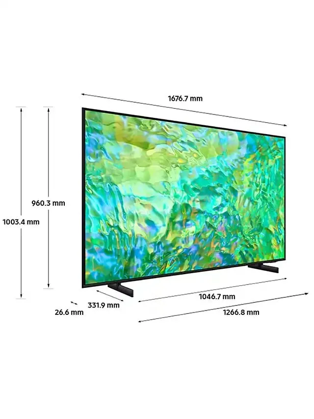 Samsung UE75CU8000KXXU UHD 4K HDR TV - Black