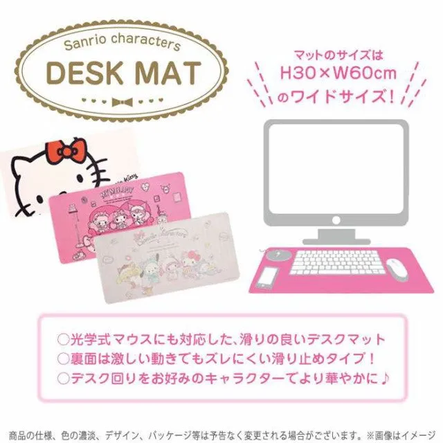 Sanrio Character Lightweight Desk Mat, Hello Kitty, Kuromi, Little Twin Stars