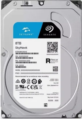 Seagate 8TB SkyHawk SATA III 3.5" Internal Surveillance Hard Drive - ST8000VX010