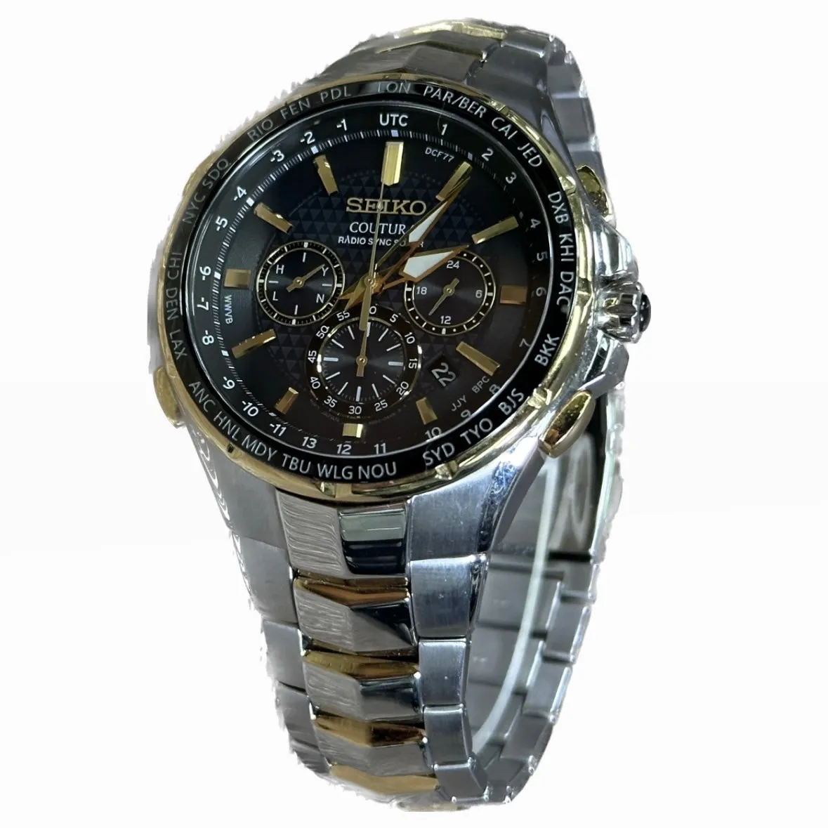 Seiko Coutura Radio Sync Solar Chronograph - Mens Watch