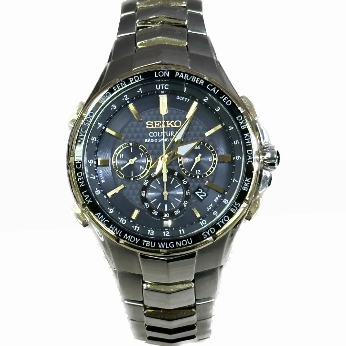 Seiko Coutura Radio Sync Solar Chronograph - Mens Watch