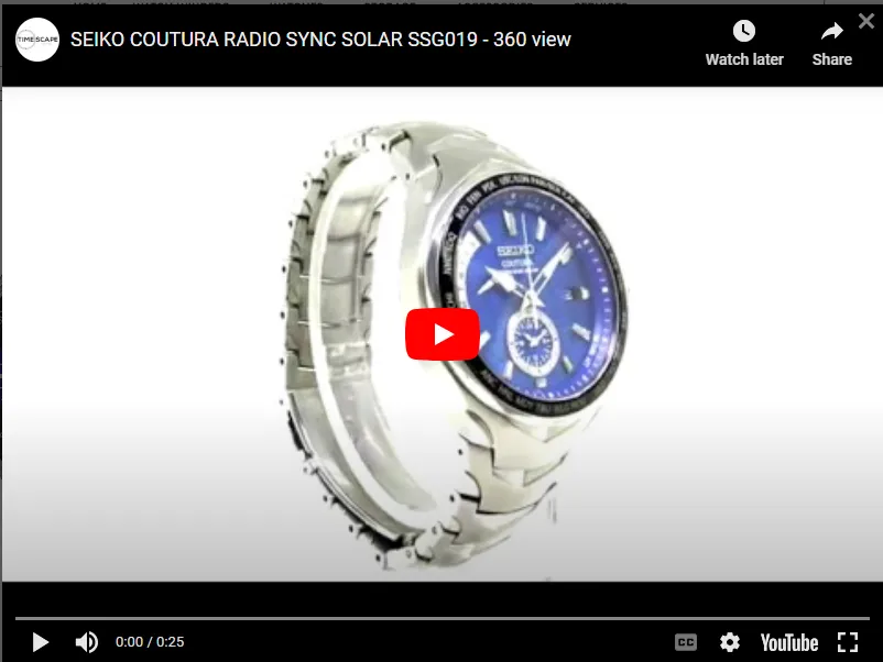 Seiko - Coutura Radio Sync Solar | SSG019