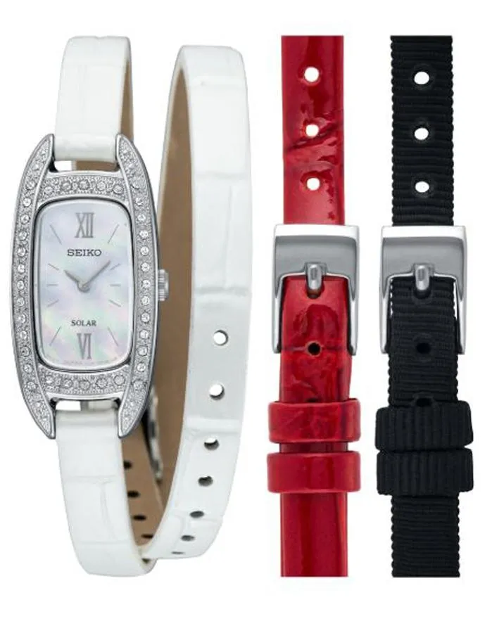 Seiko Womens Essentials - Swarovski Crystals - Stainless Steel - Wrap Strap