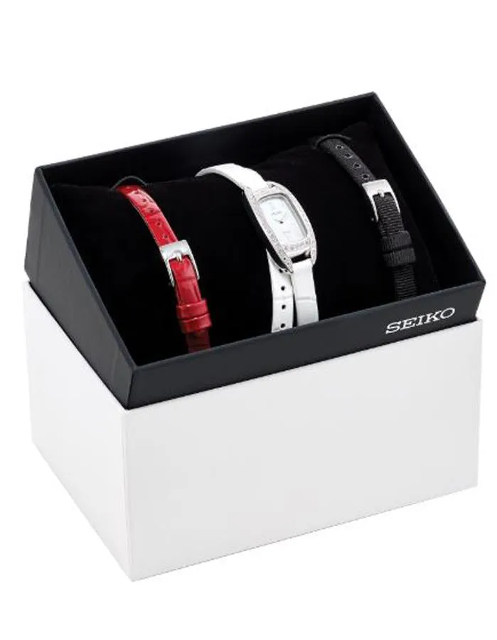 Seiko Womens Essentials - Swarovski Crystals - Stainless Steel - Wrap Strap