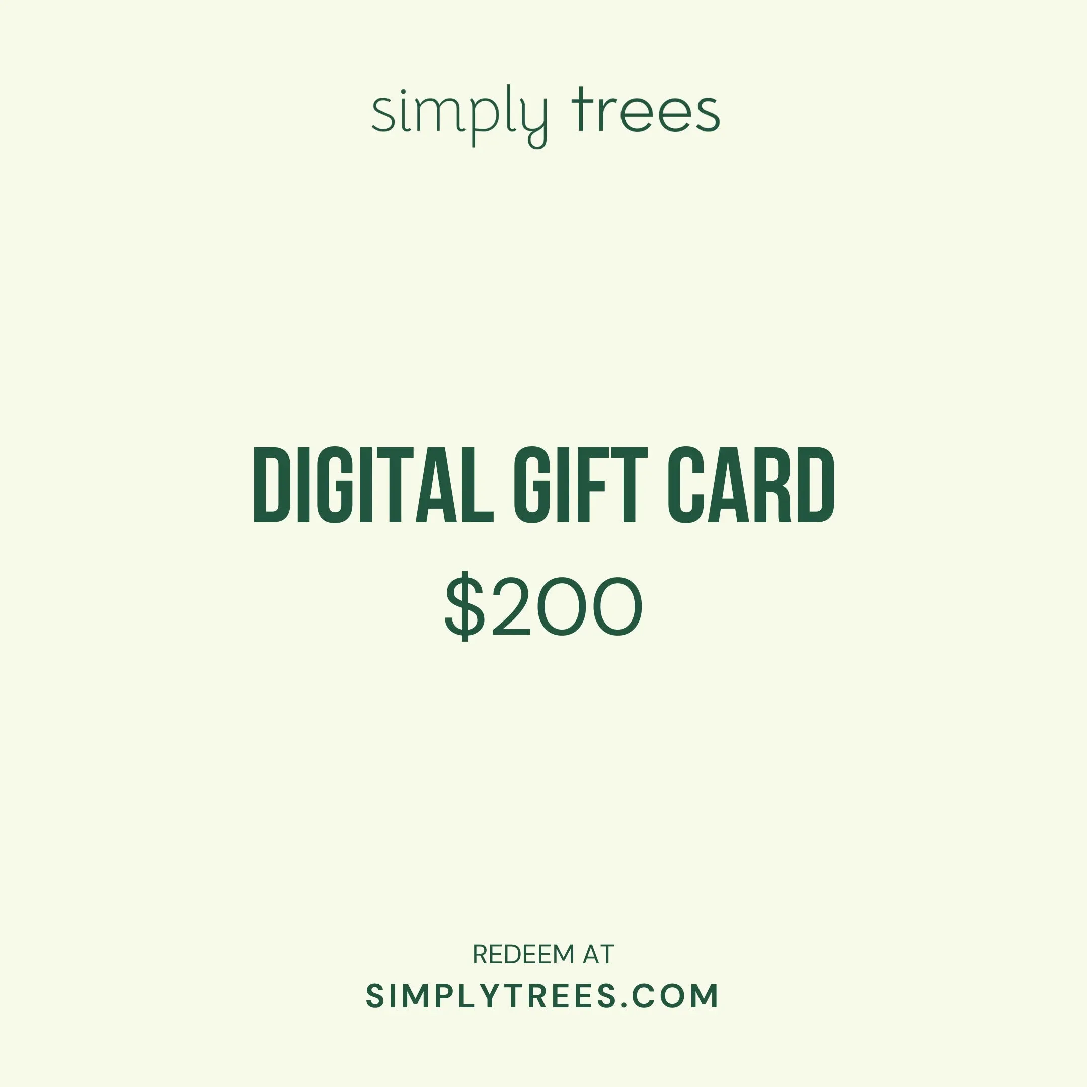 Simply Trees Gift Card