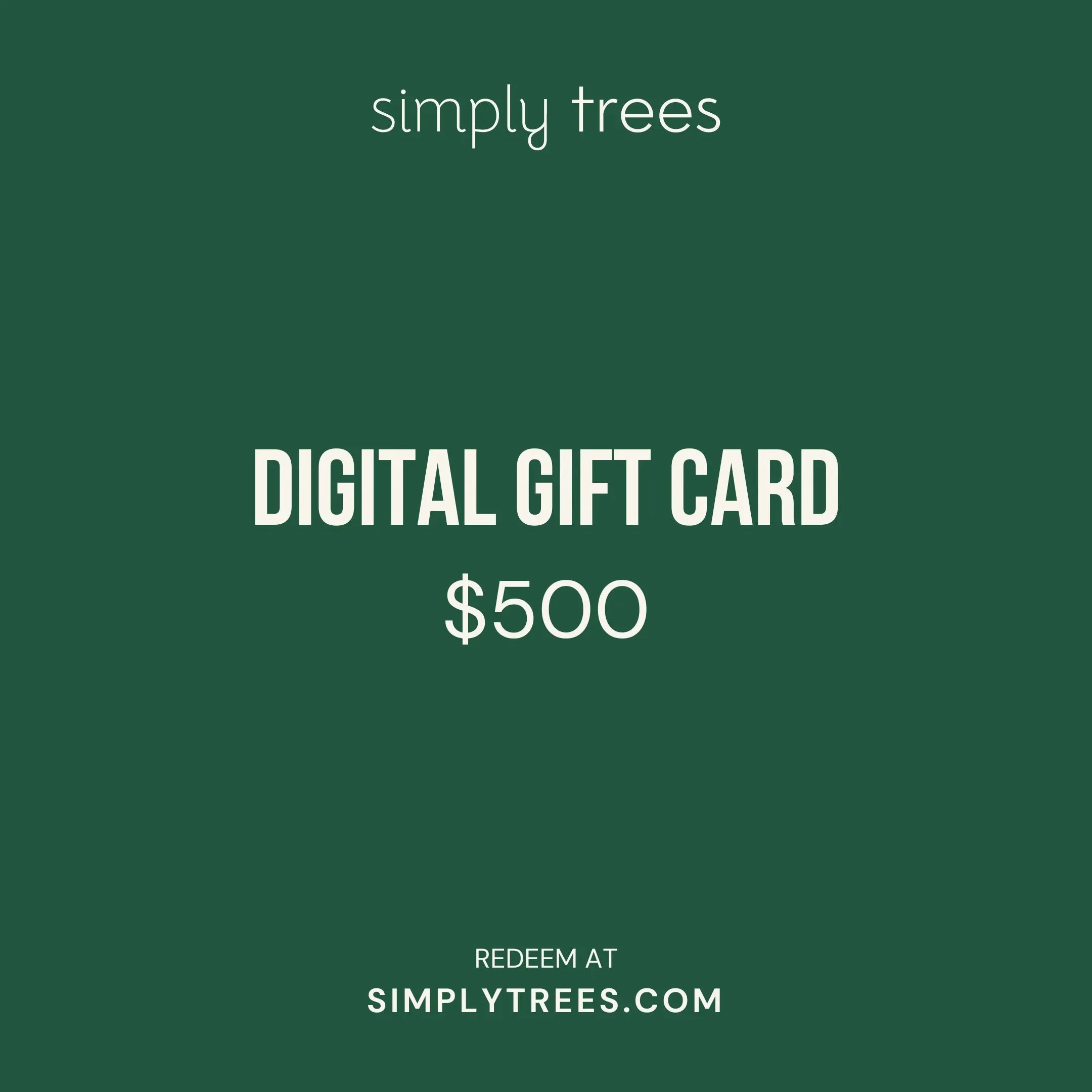 Simply Trees Gift Card