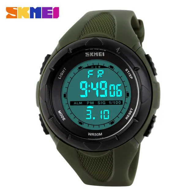 SKMEI Fashion Men LED Digital Watch Electronic Military Outdoor Sports Watches Man Clock Watwrproof Boys Hours Relogio Masculino