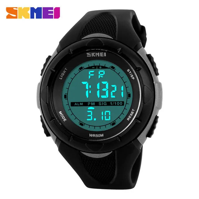 SKMEI Fashion Men LED Digital Watch Electronic Military Outdoor Sports Watches Man Clock Watwrproof Boys Hours Relogio Masculino