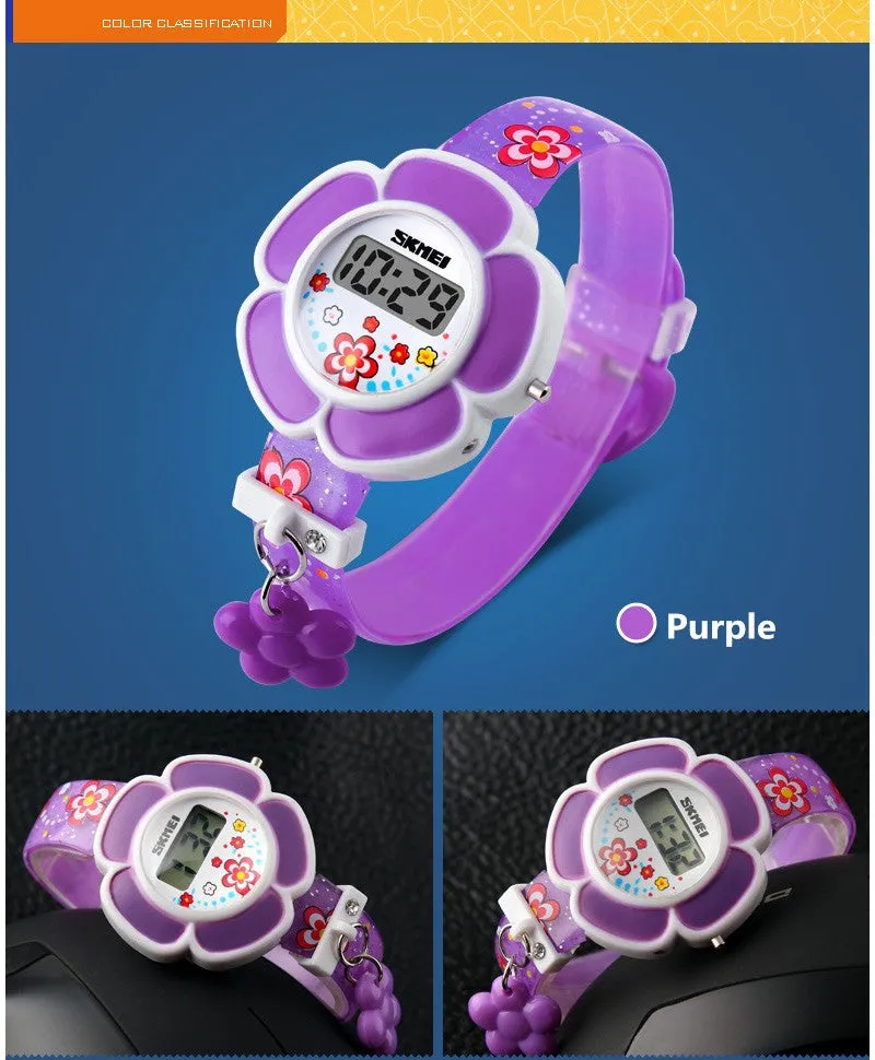 SKMEI KIDS WATCH FLOWER SERIES-1144-PRPL