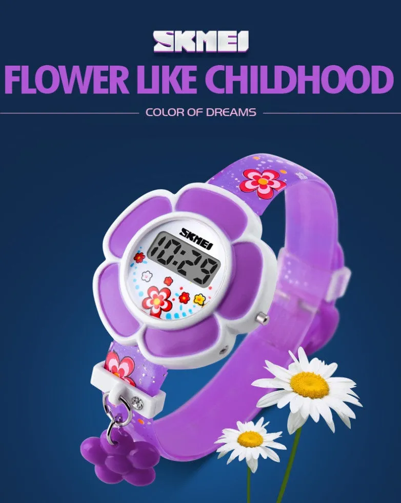 SKMEI KIDS WATCH FLOWER SERIES-1144-PRPL