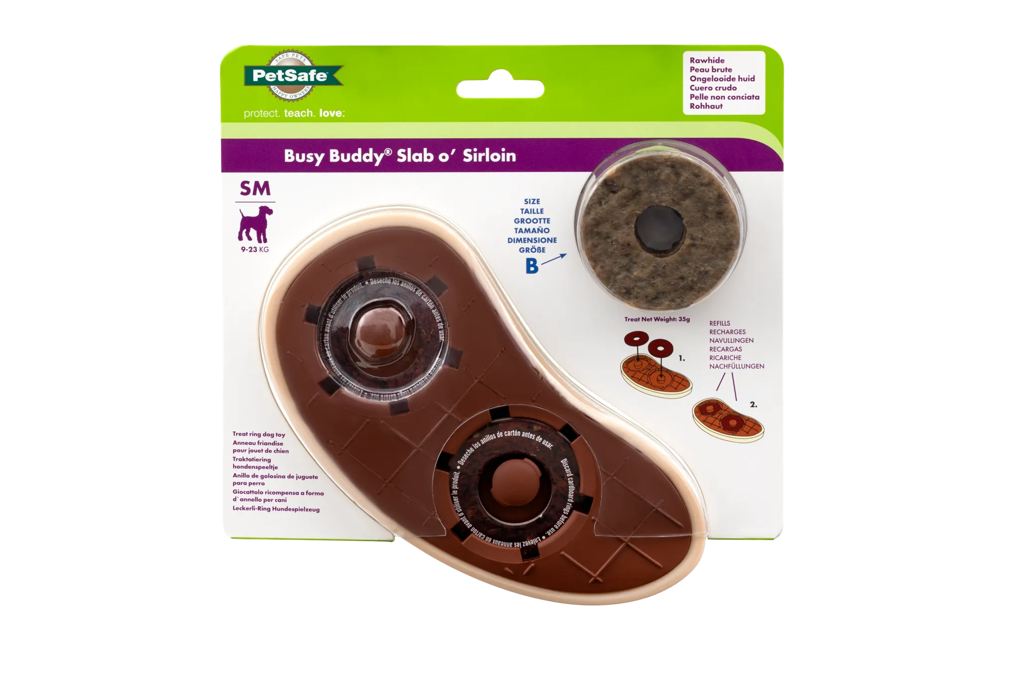 Slab o’ Sirloin Treat Ring Dog Toy