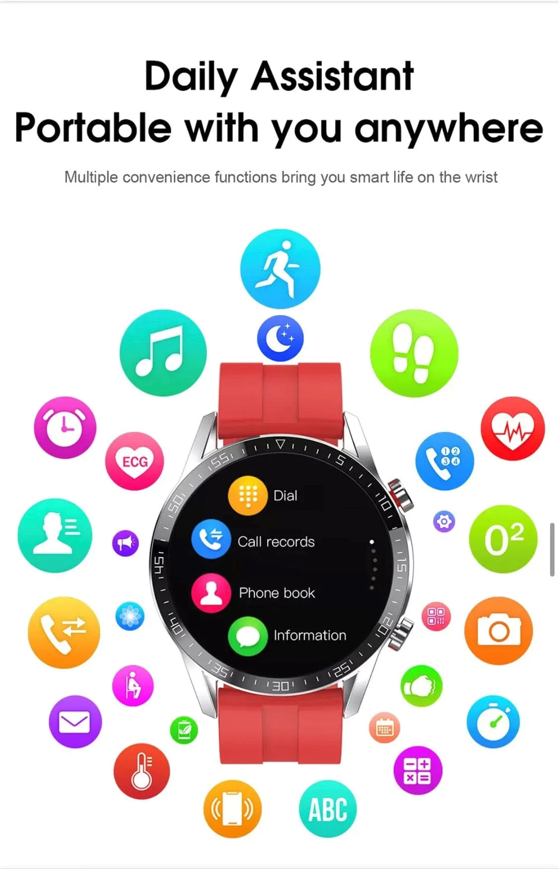 Smartoby L13 High End Smart Watch Silver-- Extra Straps Availible