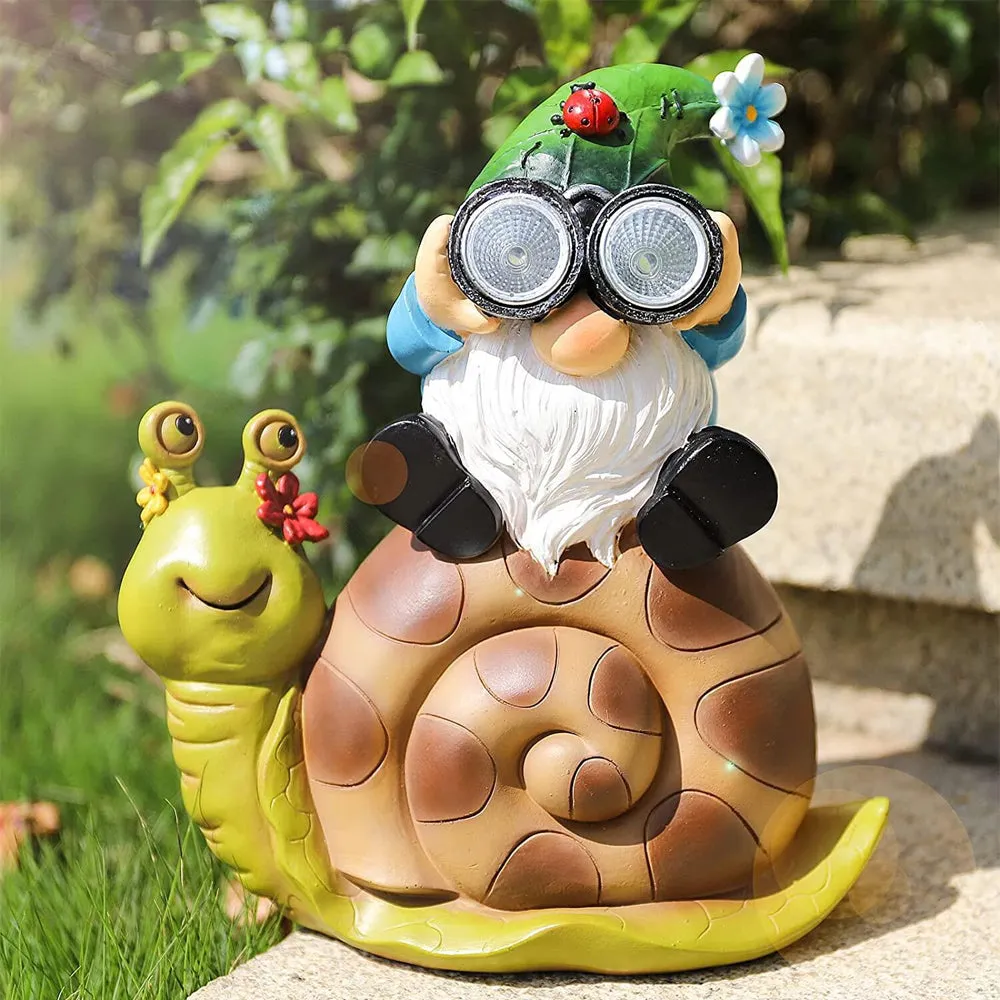 Solar Powered Outdoor Area Decorative Garden Gnome