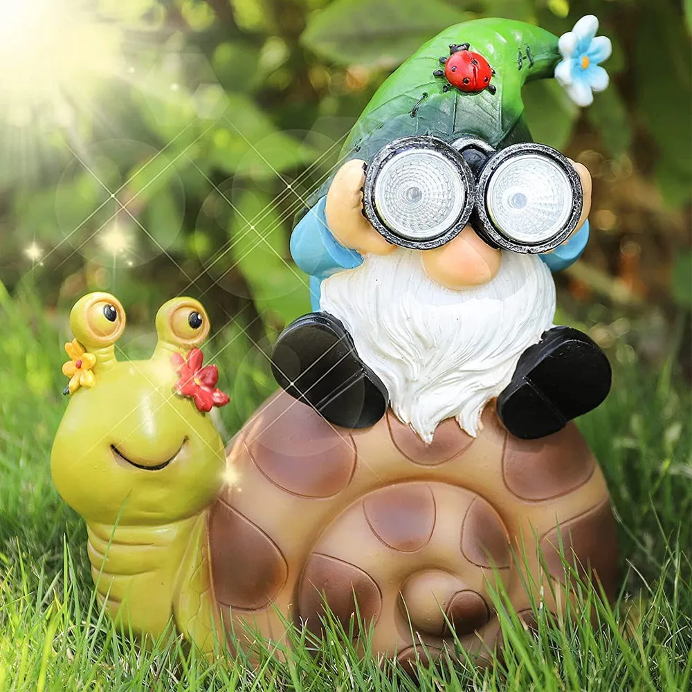 Solar Powered Outdoor Area Decorative Garden Gnome