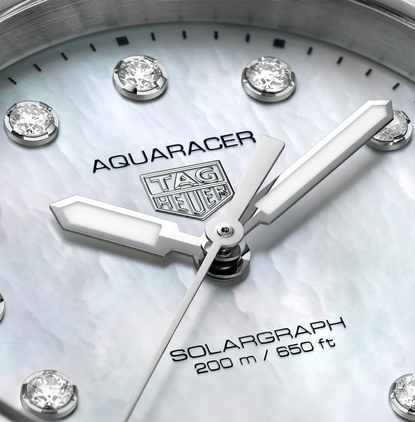 TAG Heuer Aquaracer Professional 200 Solargraph Watch with Diamonds