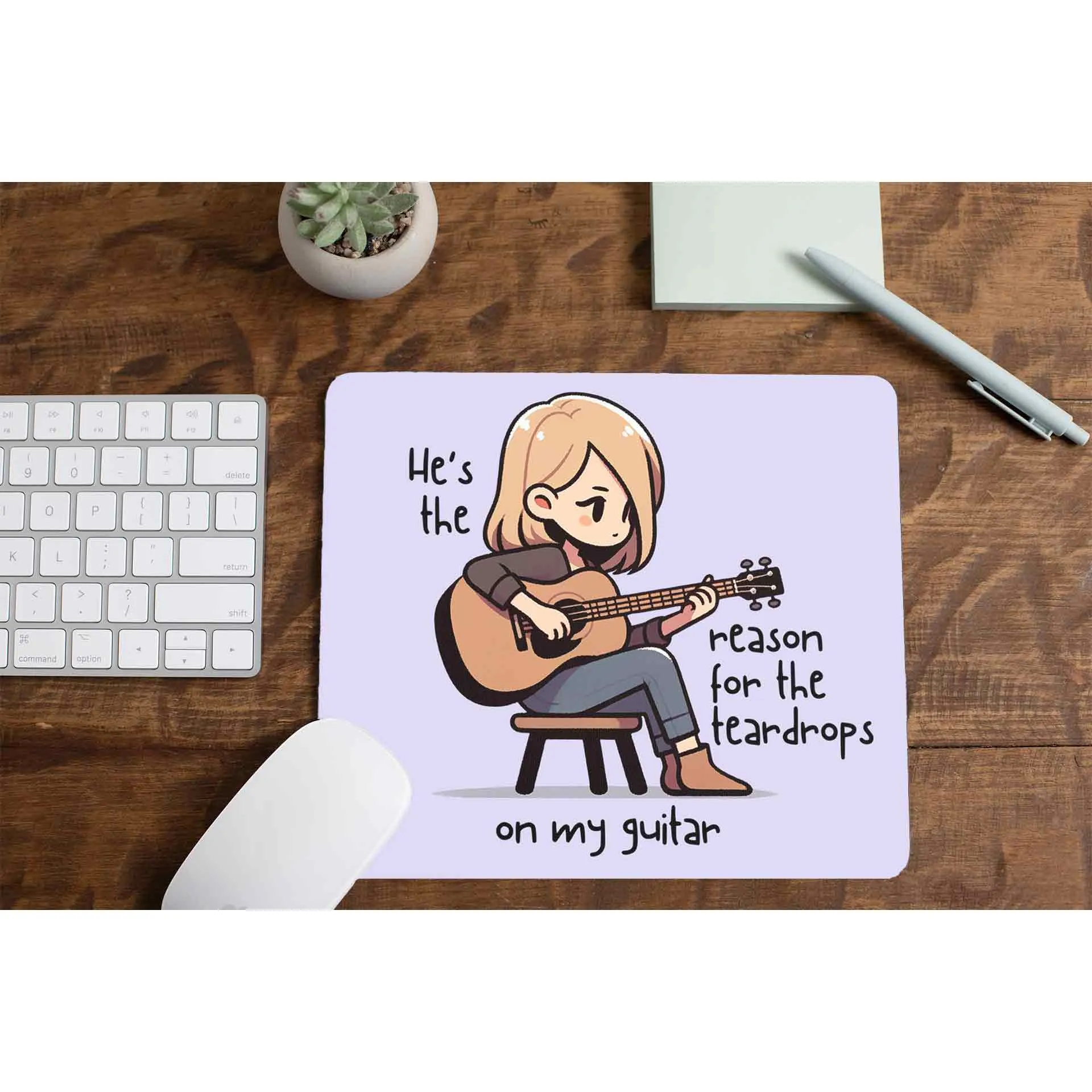 Taylor Swift Mousepad - Tear Drops On My Guitar