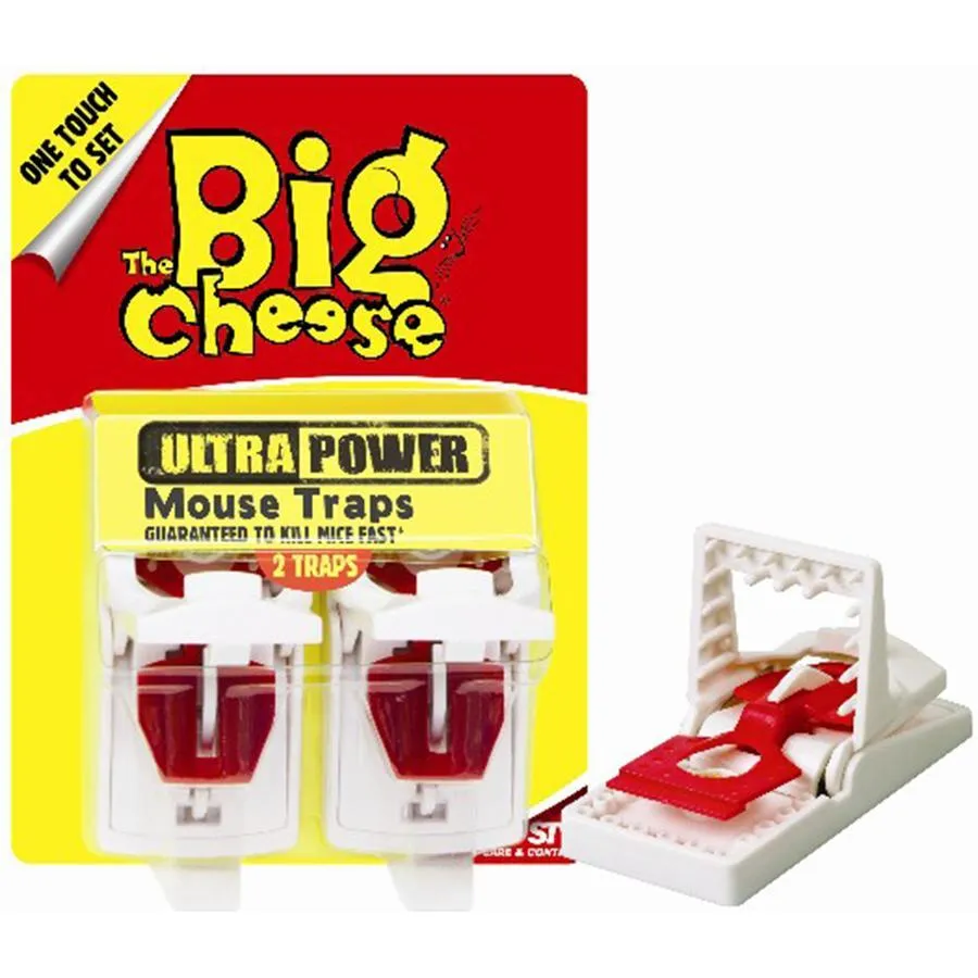 The Big Cheese Ultra Power Mouse Traps - Twin Pack