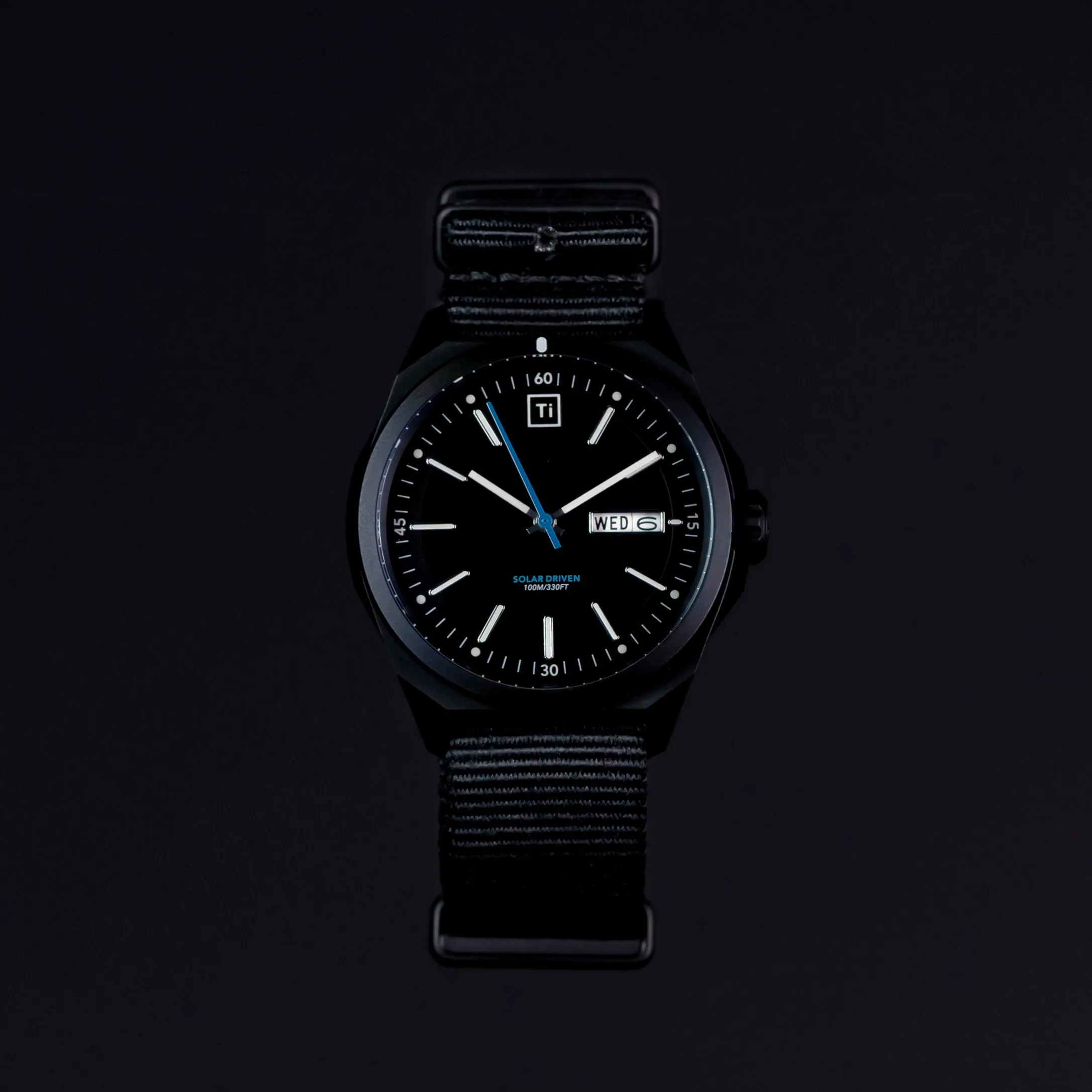 Ti Field Watch / Solar Driven / Black