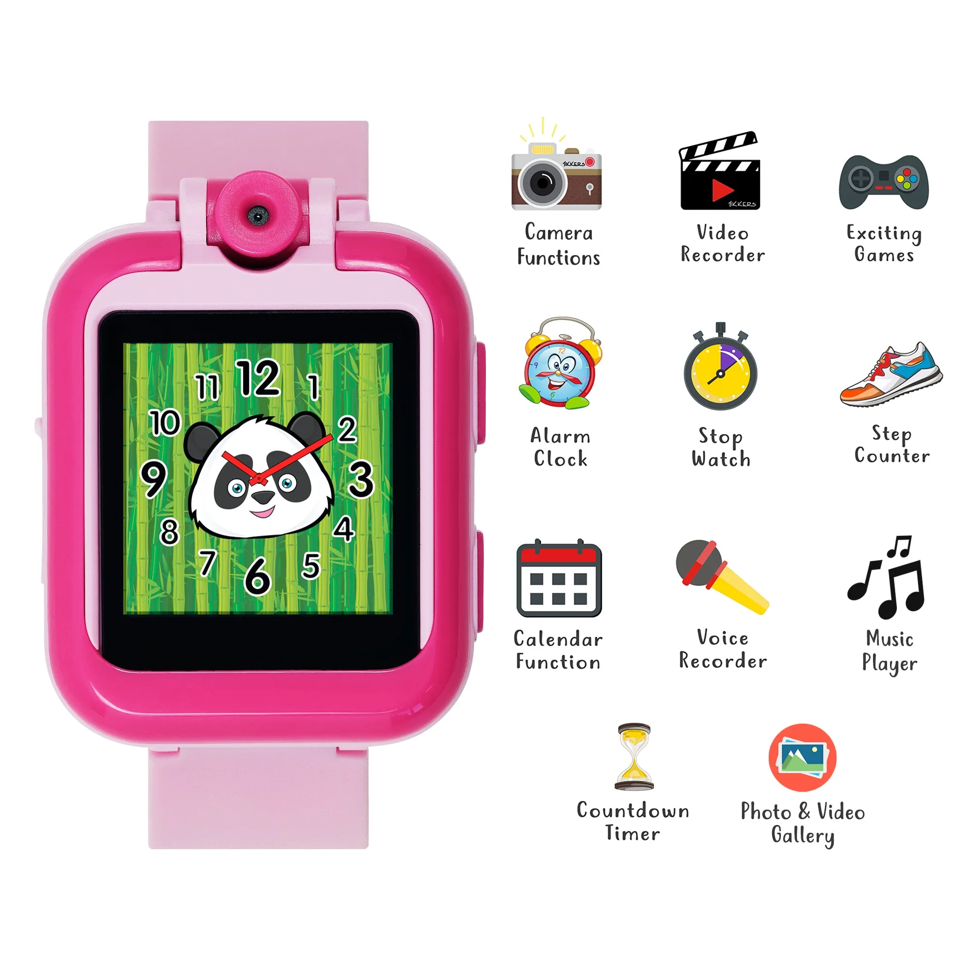 Tikkers Plain Pink Interactive Watch & Headphone Set