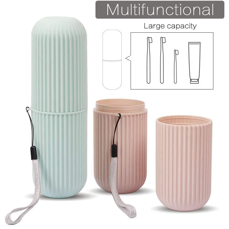 Toothbrush Holder Case Storage Box Portable Travel Wash Cup