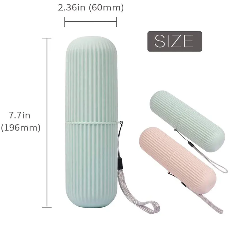 Toothbrush Holder Case Storage Box Portable Travel Wash Cup