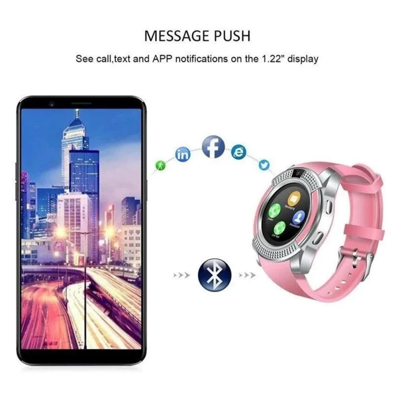 Touch Smart Watch with Camera SIM Card Bluetooth SmartWatch