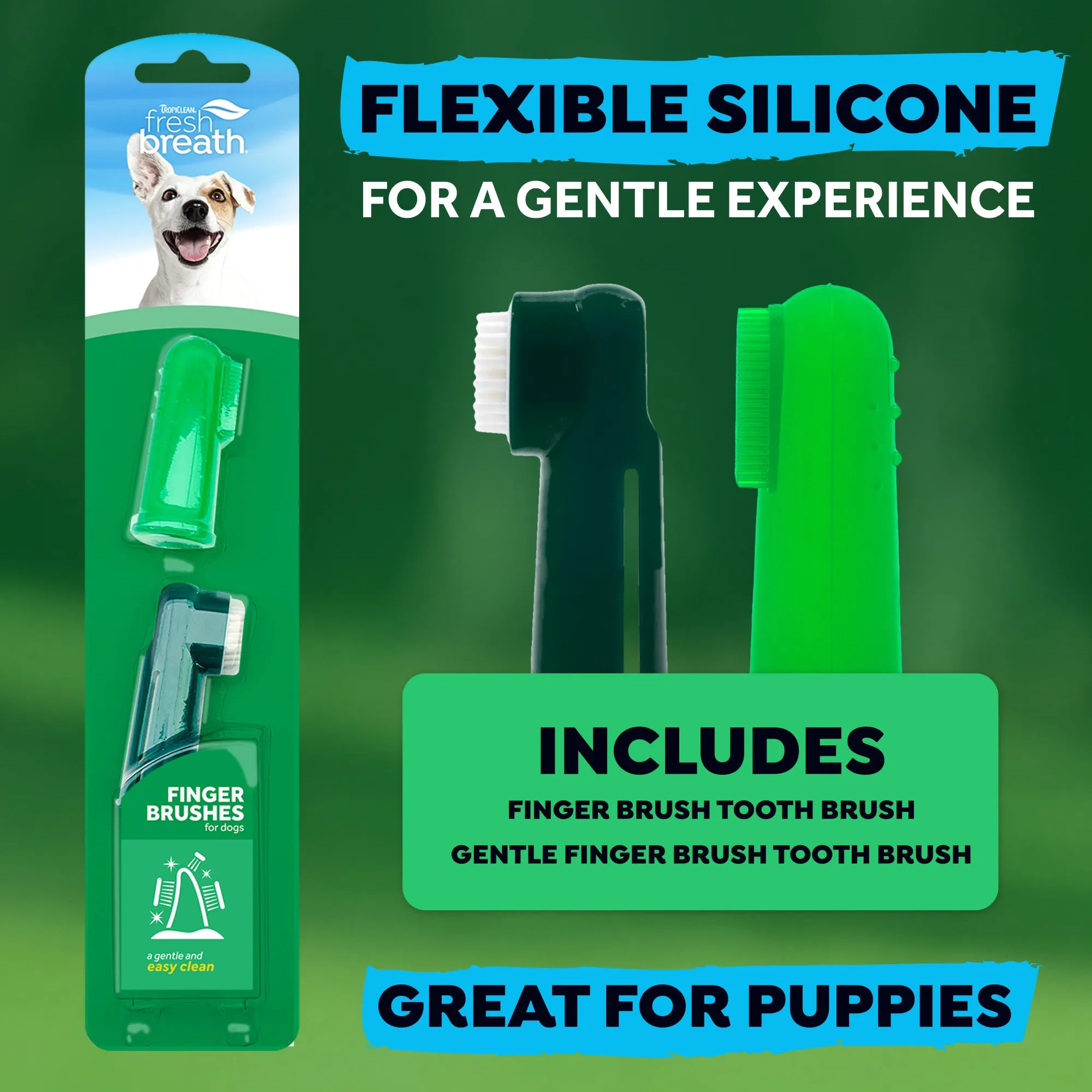 TropiClean - Finger Brushes for Dogs