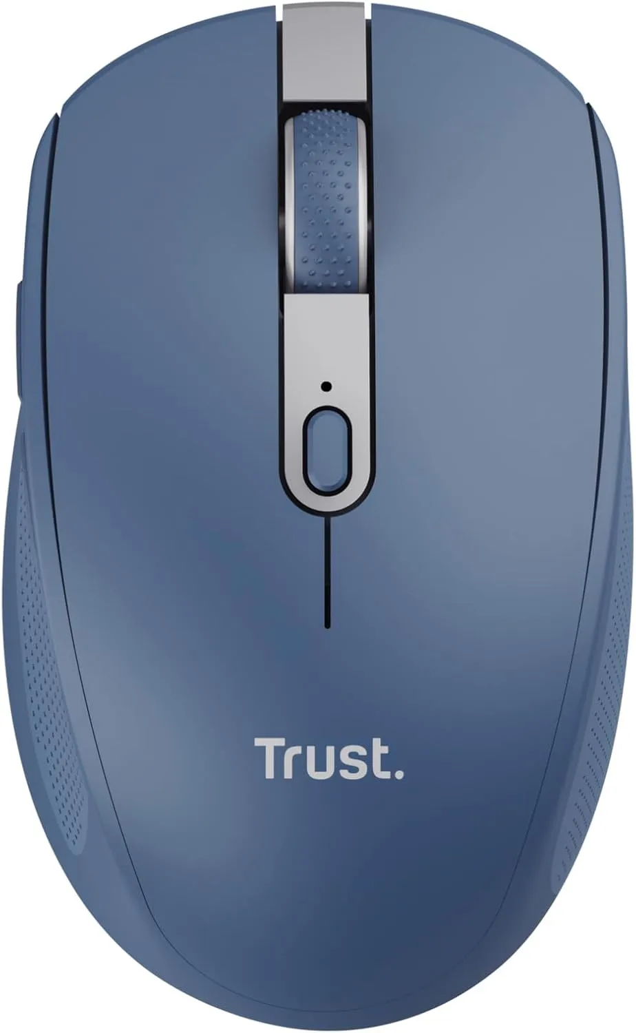 Trust Ozaa Silent Wireless Mouse - Bluetooth & 2.4GHz, Multi-Device, Eco-Friendly, Rechargeable, for Windows, Mac, Android, Laptop & PC - Blue