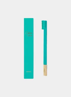 Turquoise Blue Gold Toothbrush