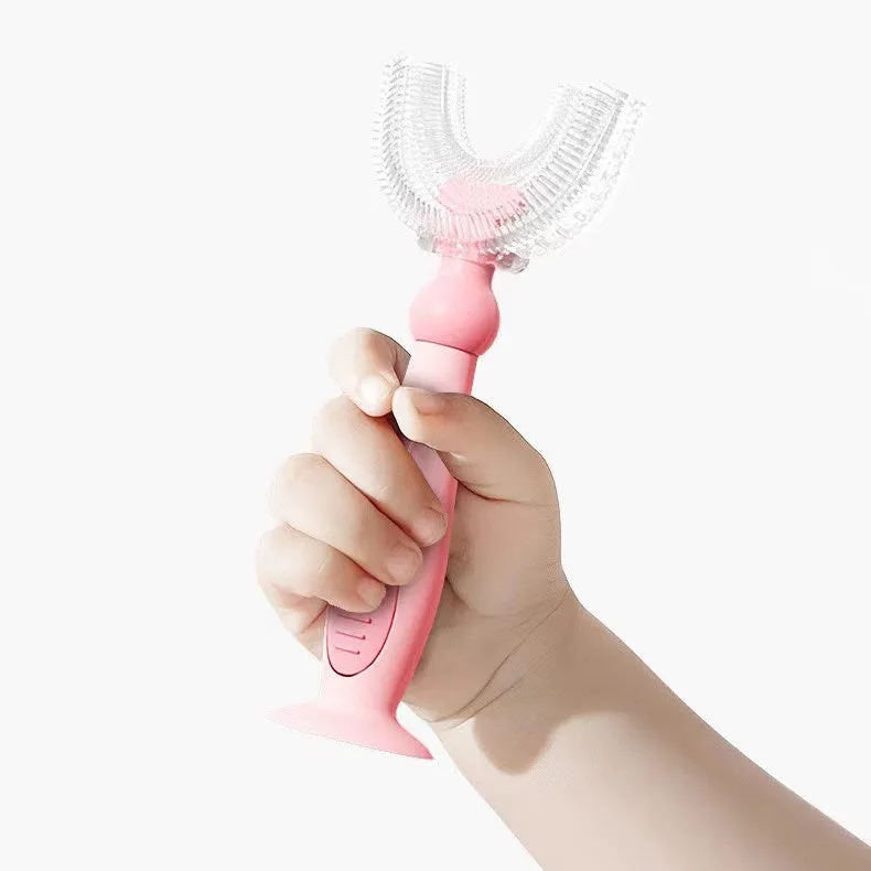 U-Shaped Sensory Toothbrush Grip with Suction Base