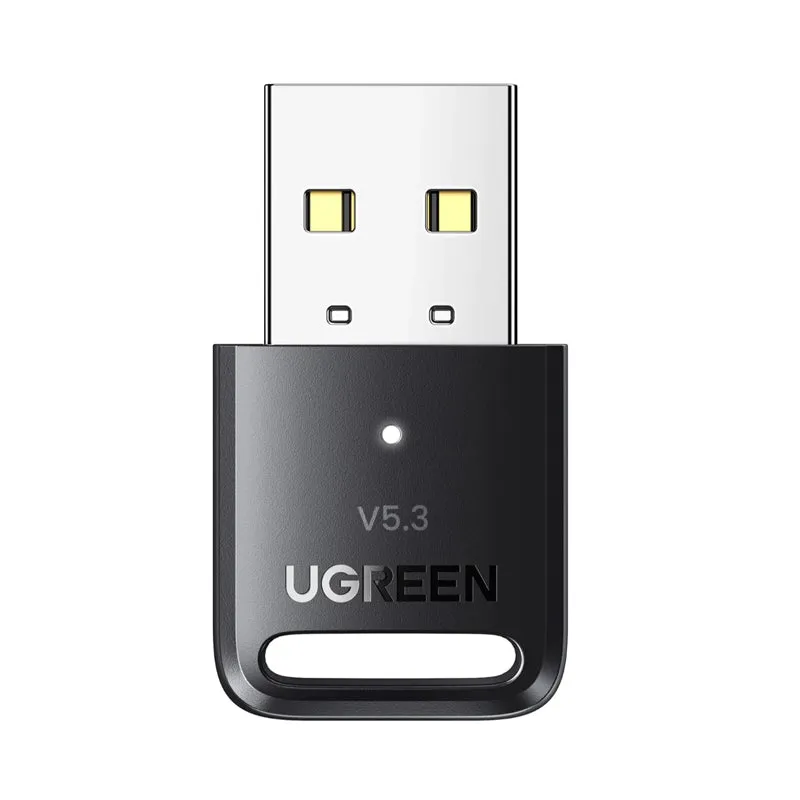 UGREEN Bluetooth 5.3 USB Adapter Dongle with 20 Meters Max Connectivity Range for PC, Desktop Computer, Laptop, Tablet, Phone, Mouse, Keyboard, Headset, Earphone, Printer, etc. | 90225