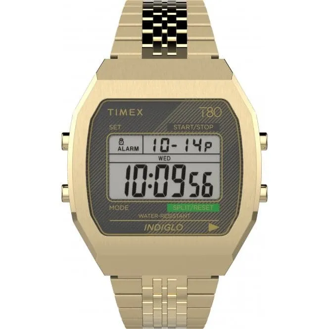 Unisex Timex Lab Timex 80 Gold-Tone Watch TW2V74300