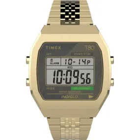 Unisex Timex Lab Timex 80 Gold-Tone Watch TW2V74300