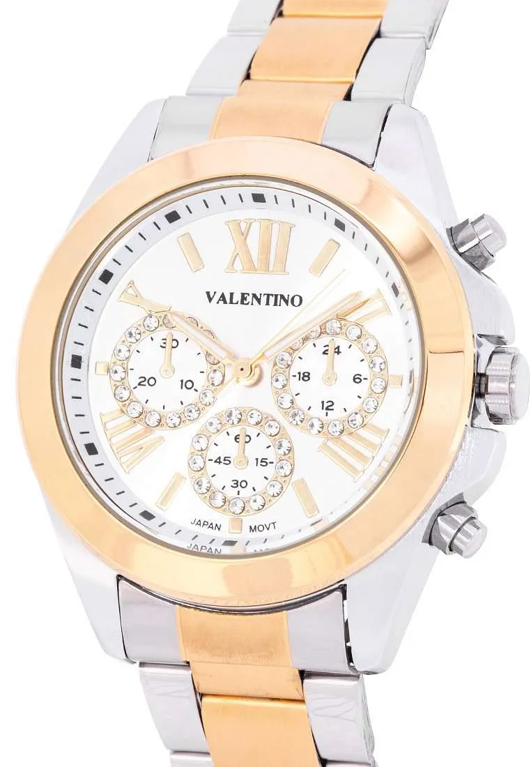 Valentino 20122221-TWO TONE - SIL DIAL Gold Watch for Women