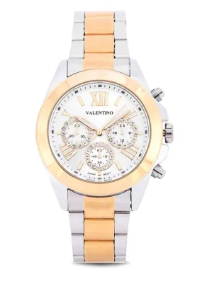 Valentino 20122221-TWO TONE - SIL DIAL Gold Watch for Women