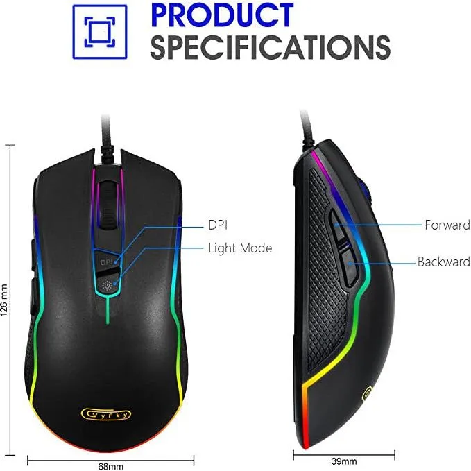 VYFKY F500 Gaming Mouse