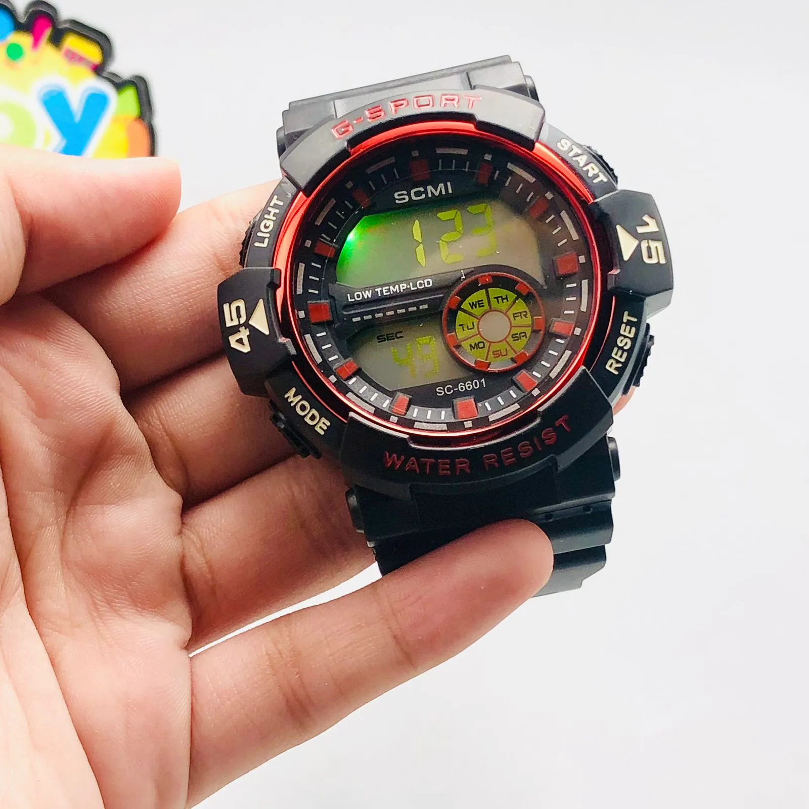 Waterproof Digital LED Lights Watch For Boys