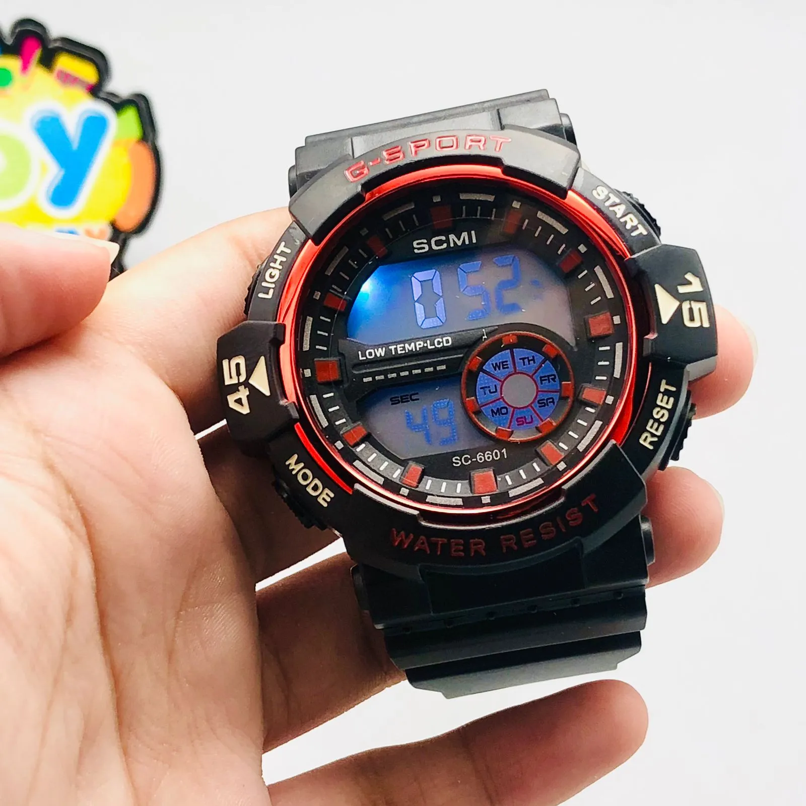 Waterproof Digital LED Lights Watch For Boys