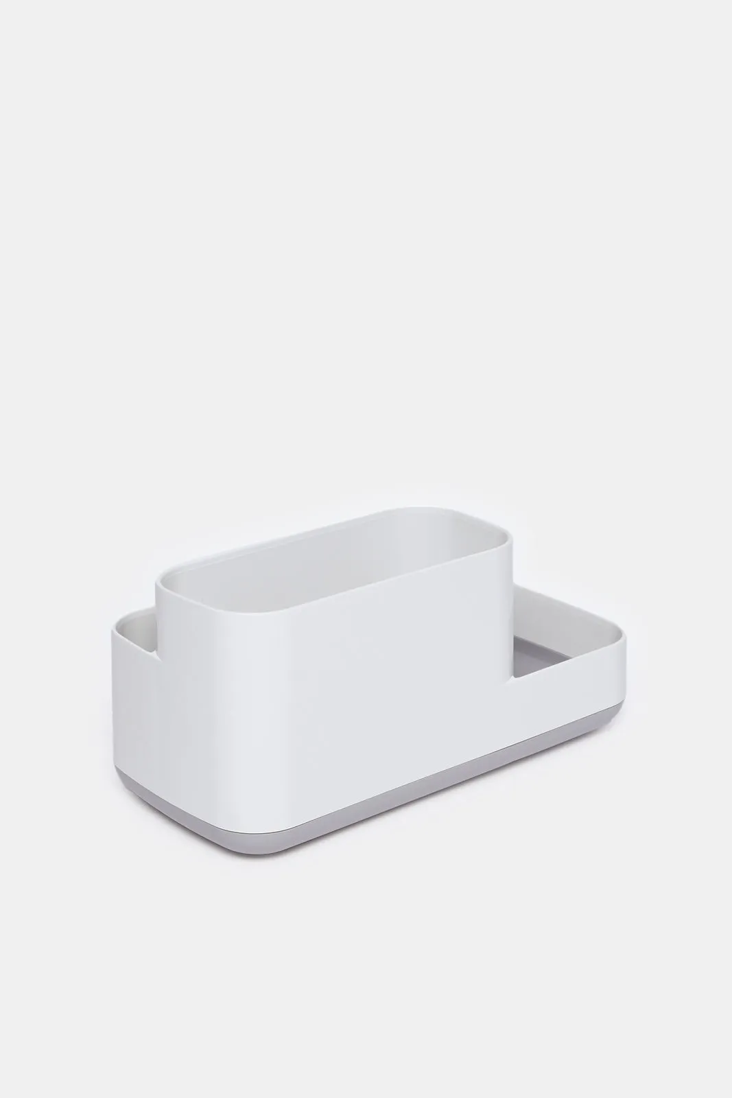 White And Grey Bathroom Organizer