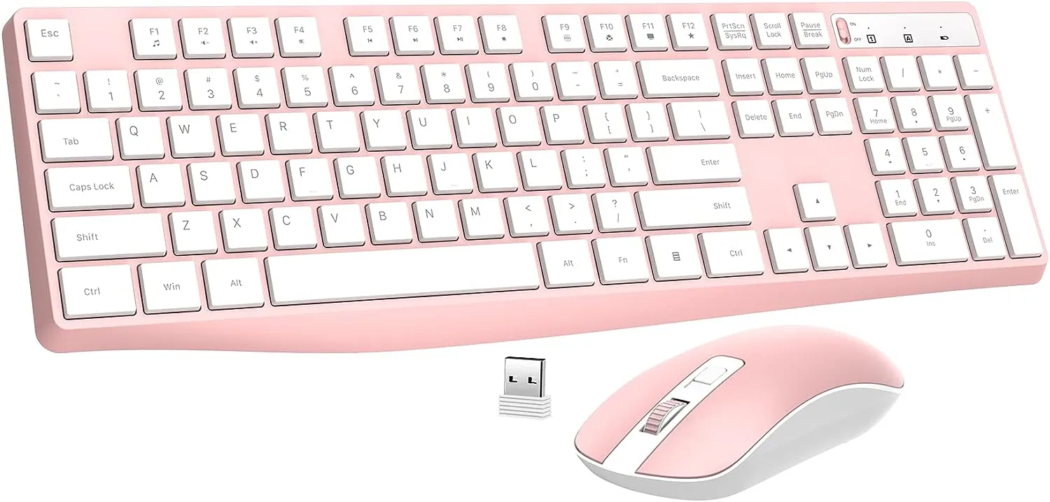 Wireless Keyboard and Mouse Combo 3 DPI Adjustable