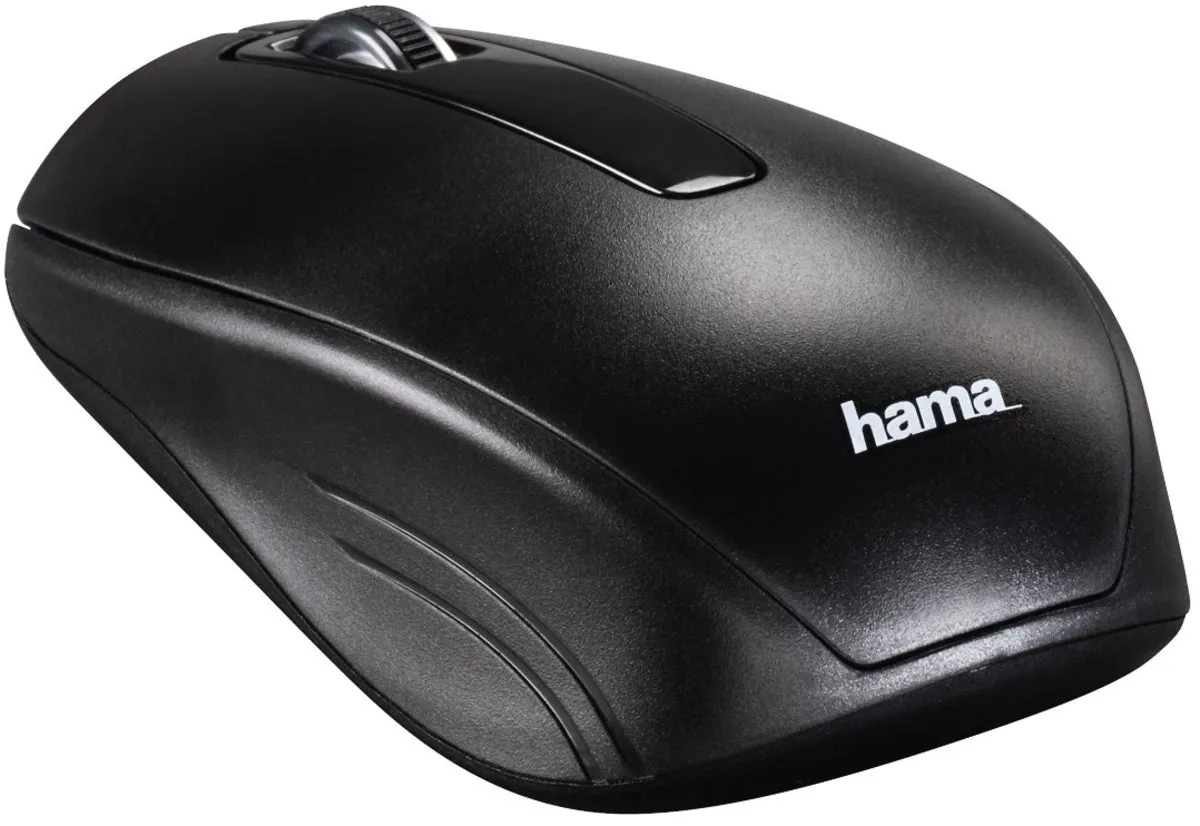 Wireless Keyboard and Mouse Desktop Kit, Soft Touch Keys, 12 Media Keys, Up to 1600 DPI Mouse - Hama