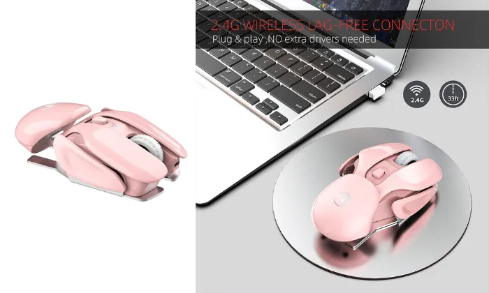 Wireless Mouse 2.4G - Pink