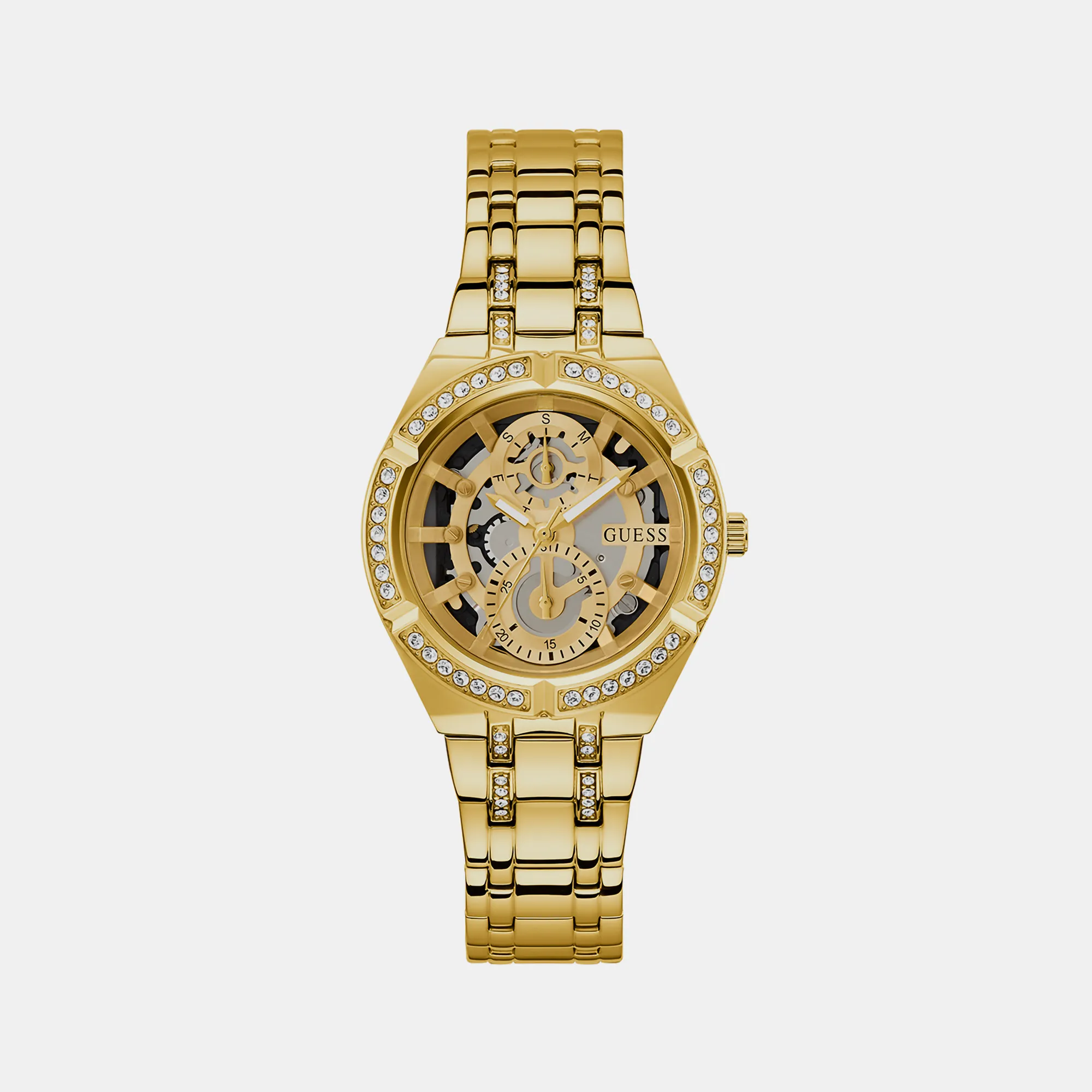 Women Gold Analog Stainless Steel Watch GW0604L2