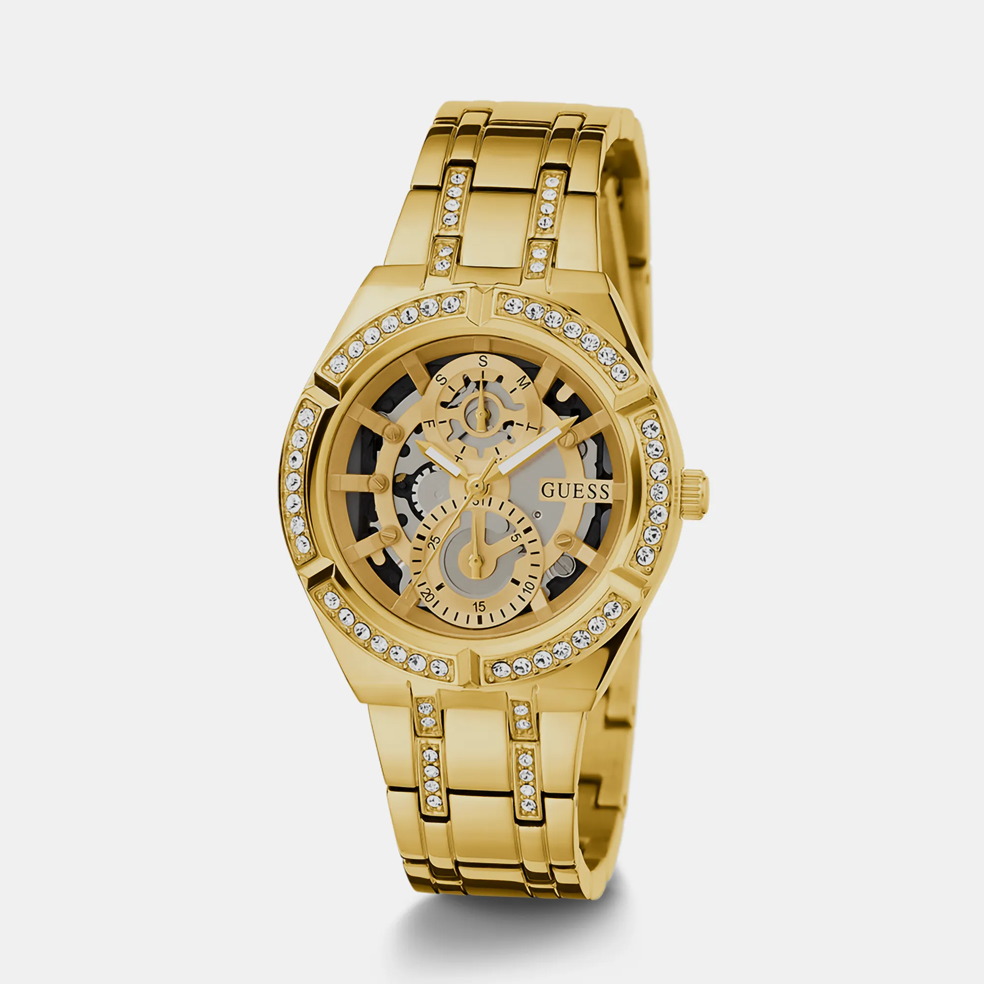 Women Gold Analog Stainless Steel Watch GW0604L2