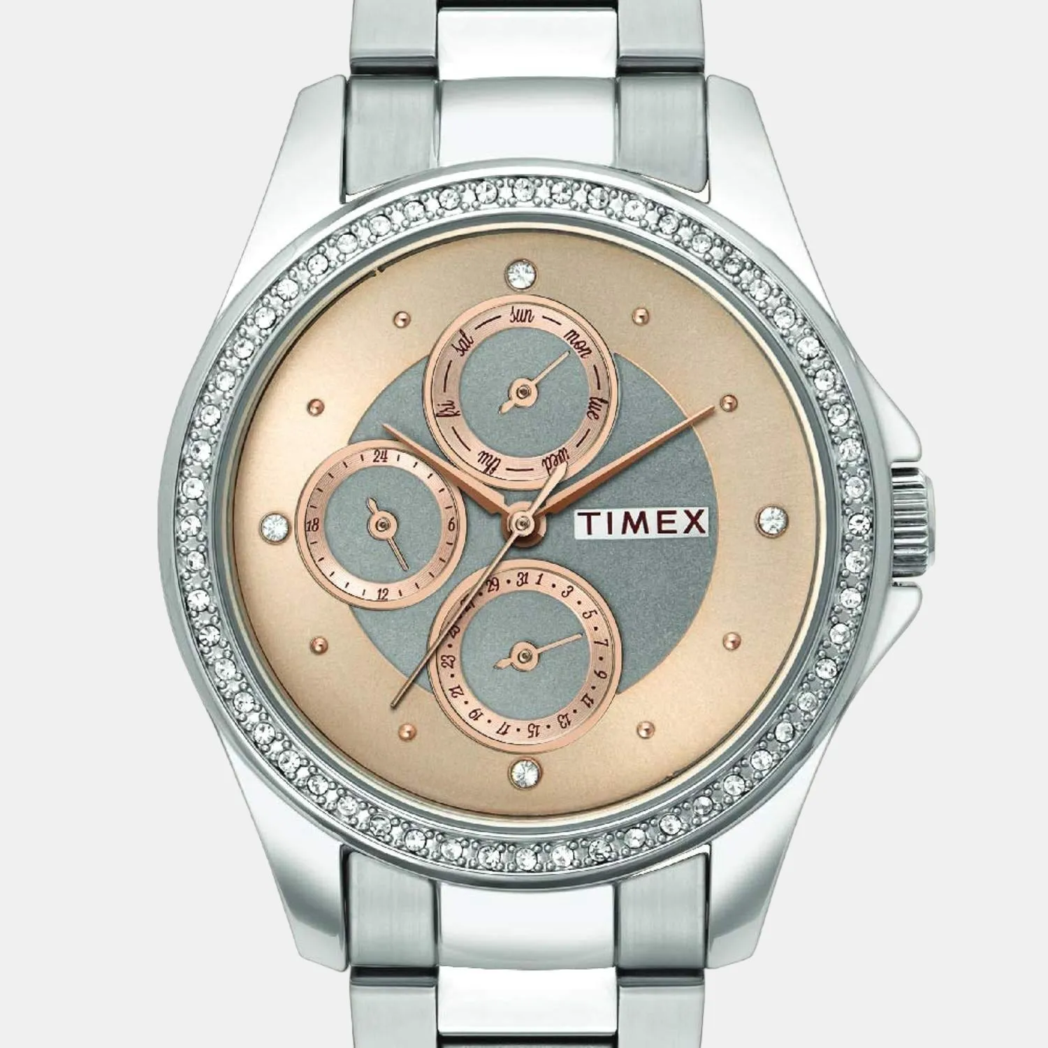 Women Rose Gold Analog Stainless Steel Watch TWEL13000