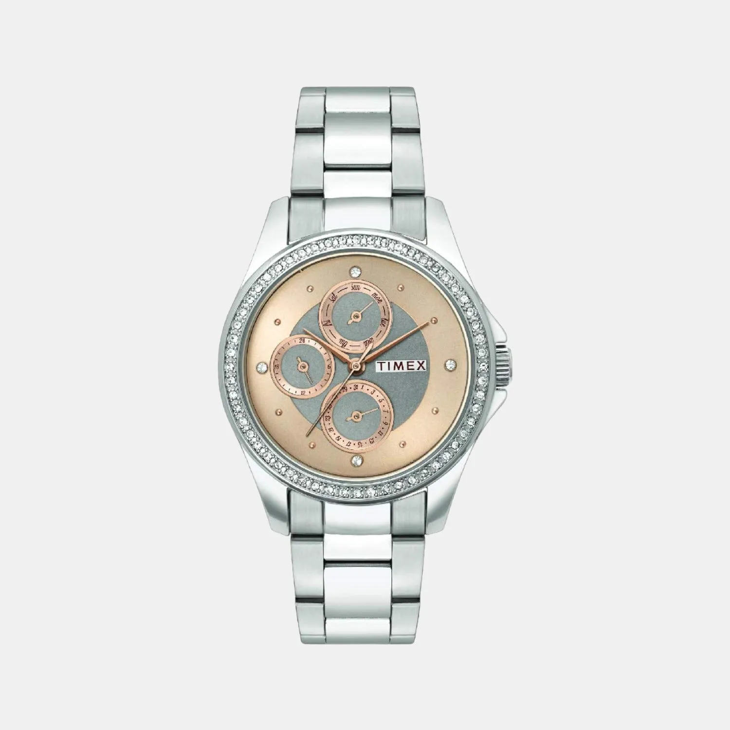 Women Rose Gold Analog Stainless Steel Watch TWEL13000