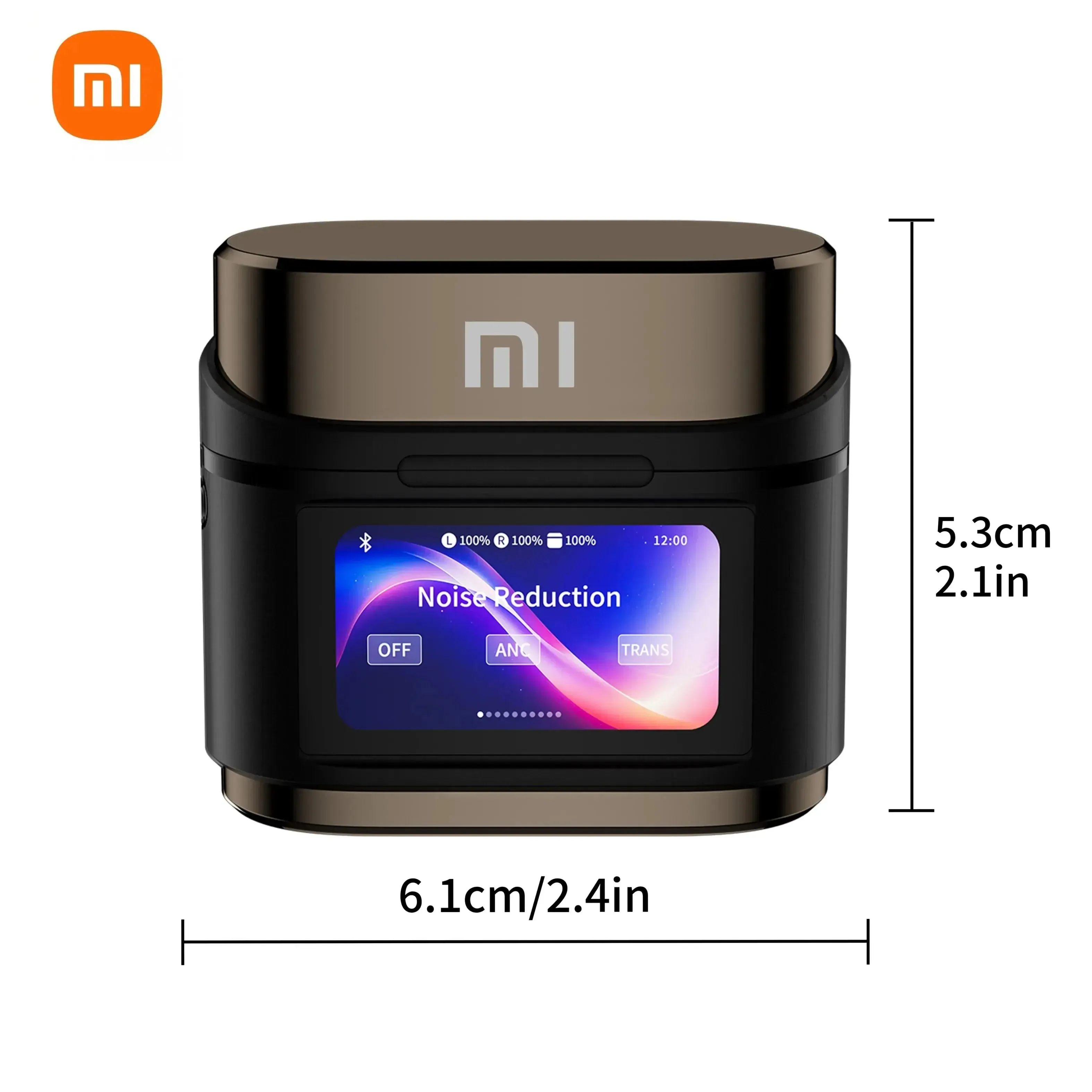 Xiaomi BD2 Wireless Earphones ANC ENC Headphones LCD Digital Display Screen Sports Headset Microphone Hi-Fi Stereo Sound Earbuds